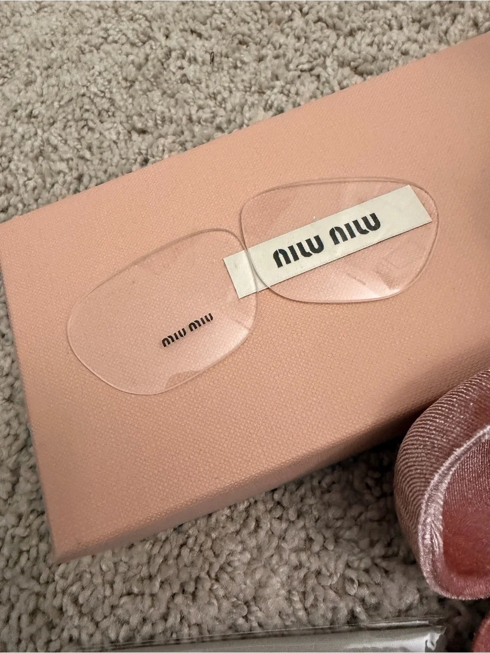 Miu Miu Tortoiseshell Frame Glasses with Gold Accents